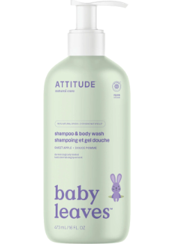 Baby Leaves 2-In-1 Shampoo & Body Wash (Sweet Apple) - 473ml