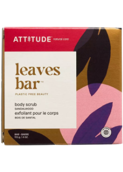 Leaves Bar Body Scrub (Sandalwood) - 113g - Attitude 