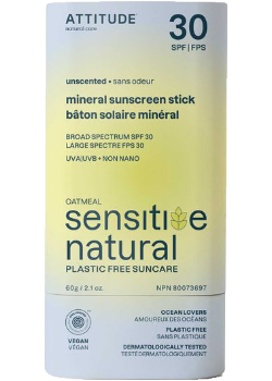 Sensitive Mineral Sunscreen Stick SPF30 (Unscented) - 60g