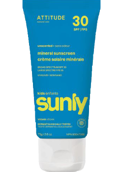 Sunly Kids Mineral Sunscreen SPF30 (Unscented) - 75g