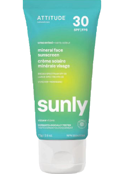 Sunly Mineral Face Sunscreen SPF30 (Unscented) - 75g