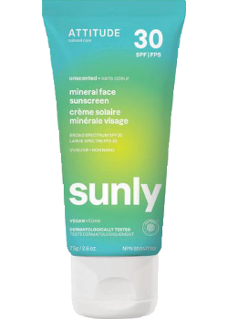 Sunly Mineral Face Sunscreen SPF30 (Unscented) - 75g