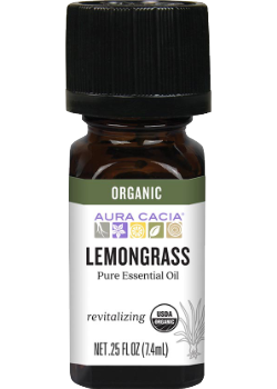 Organic Lemongrass Pure Essential Oil (Revitalizing) - 7.4ml