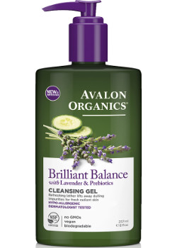 Brilliant Balance With Lavender & Prebiotics Cleansing Gel - 237ml - Avalon Organics