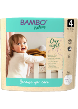 Overnight Baby Diapers (Size 4) - 24 Diapers