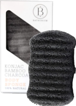 Konjac Bamboo Charcoal Body Sponge - 35g
