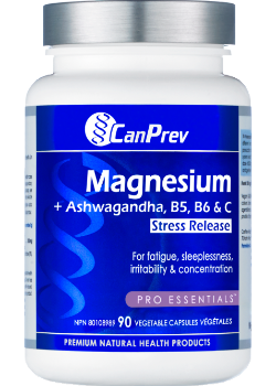 Magnesium Stress Release + Ashwagandha, B5, B6, & C - 90 V-Caps