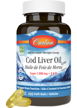 Cod Liver Oil 1,000mg - 250 Softgels