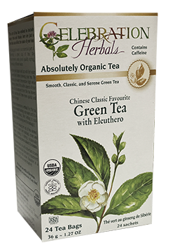Green Tea With Eleuthero (Organic) - 24 Tea Bags