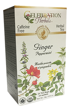 Ginger Peppermint Tea (Organic) - 24 Tea Bags