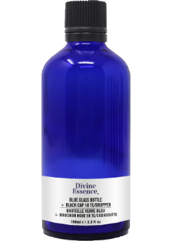 DIY Empty Dropper Bottle (Blue Glass) - 100ml