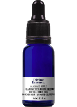 DIY Empty Dropper Bottle With Pipette (Blue Glass) - 15ml