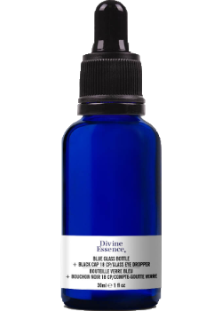 DIY Empty Dropper Bottle With Pipette (Blue Glass) - 30ml