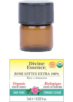 Rose Oil (Otto Extra 100%, Organic) - 1ml