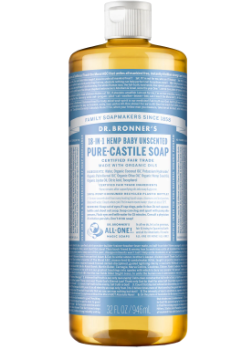 Dr. Bronner's Magic Soap (Unscented) - 946ml