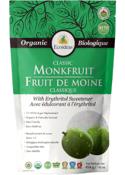 Organic Classic Monkfruit With Erythritol - 454g - Ecoideas