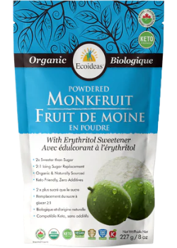 Organic Powdered Monkfruit With Erythritol - 227g