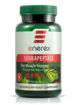 Serrapeptase 30,000u - 90 V-Caps - Enerex Botanicals