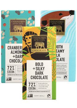 Endangered Species Chocolate 3 Packet 3 x 85g - Endangered Species Chocolates Endangered Species Chocolate 3 Packet 3 x 85g - Endangered Species Chocolates
