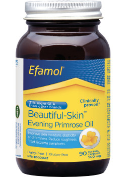 Efamol Beautiful-Skin Evening Primrose Oil 500mg - 90 Caps - Flora