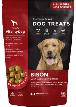 Premium Baked Dog Treats (Bison With Saskatoon Berries) - 400g