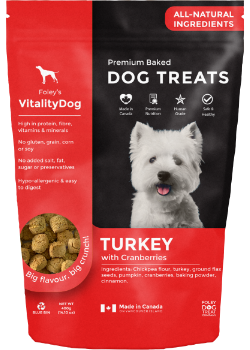 Premium Baked Dog Treats (Turkey With Cranberries) - 400g