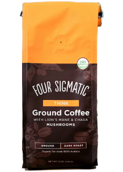 Mushroom Coffee Mix With Lion's Mane & Chaga (Think Dark Roast Ground) - 340g