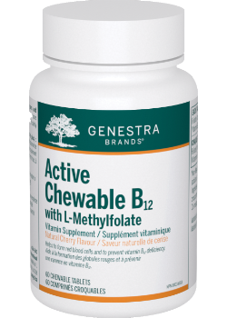 Active Chewable B-12 With L-Methylfolate - 60 Chew Tabs