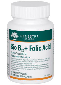 Buy Genestra BIO B12 + FOLIC ACID - 60 CHEW TABS at NationalNutrition.ca Buy Genestra BIO B12 + FOLIC ACID - 60 CHEW TABS at NationalNutrition.ca
