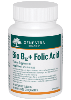 Bio B-12 + Folic Acid - 60 Chew Tabs