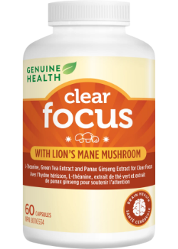 Clear Focus With Lion’s Mane Mushroom - 60 Caps