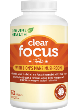 Clear Focus With Lion's Mane Mushroom - 60 Caps