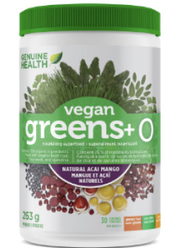 Vegan Greens + O (Acai & Mango) - 263g - Genuine Health