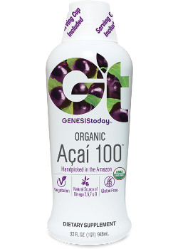 Acai 100 - 100% Pure Acai Juice - 946ml - Genesis Today