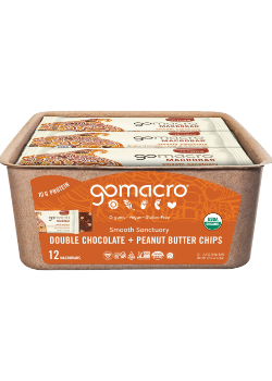 Smooth Sanctuary (Double Chocolate + Peanut Butter Chips) Bars - 12 x 65g
