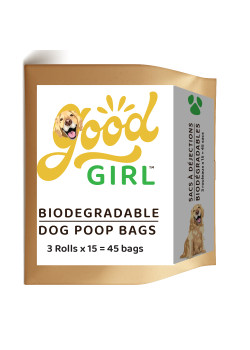 Dog Poop Bags (Biodgredable) - 3 Rolls x 15 Bags Each Roll