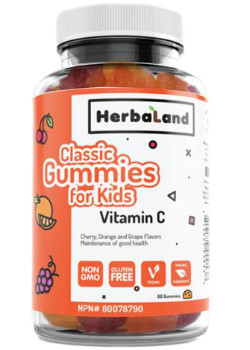 Classic Gummies For Kids: Vitamin C (Cherry Orange & Grape) - 60 Gummies ***Temporarily Unavailable***