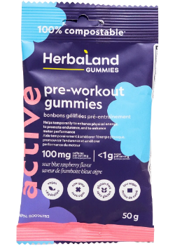 Pre-Workout Gummies (Sour Blue Raspberry) - 50g