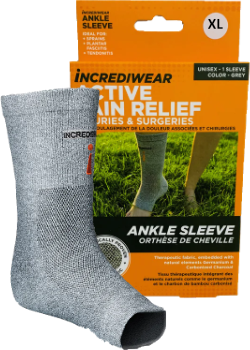 Unisex Ankle Sleeve (Grey, XL) - 1 Sleeve