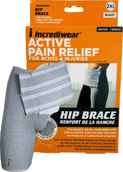 Unisex Right Hip Brace (Grey, 2XL) - 1 Brace