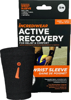Unisex Wrist Sleeve (Black, SM/Med) - 1 Sleeve