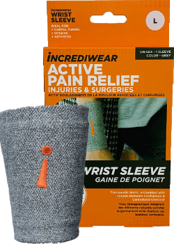 Unisex Wrist Sleeve (Grey, LG) - 1 Sleeve