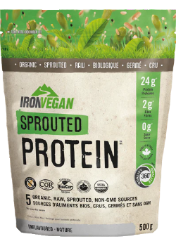 Iron Vegan Raw Sprouted Protein (Unflavoured) - 500g