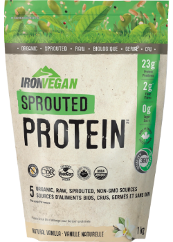 Iron Vegan Raw Sprouted Protein (Vanilla) - 1kg
