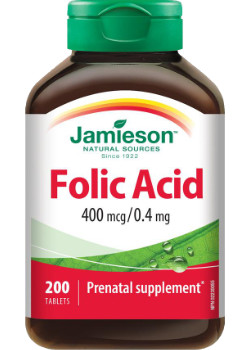 Folic Acid 400mcg - 200 Tabs