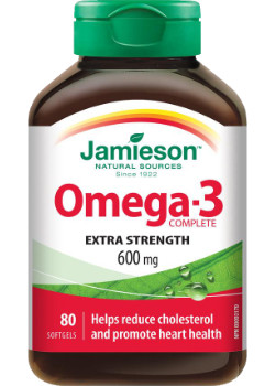 Omega-3 Complete Extra Strength 600mg - 80 Softgels