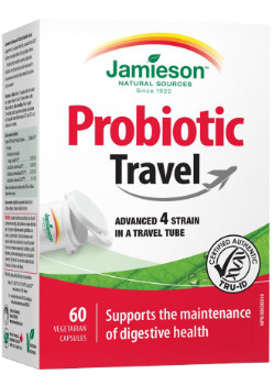 Probiotic Travel Advanced 4 Strain Probiotic - 60 V-Caps - Jamieson