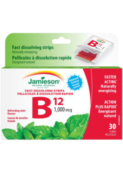 Vitamin B-12 Methylcobalamin (Fresh Mint) 1,000mcg - 30 Strips