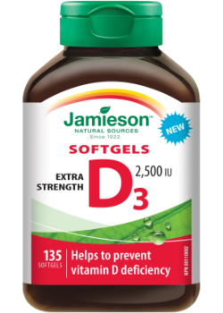 Extra Strength D3 2,500iu - 135 Softgels