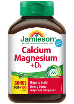 Calcium Magnesium + D3 - 100 + 100 Caps BONUS SIZE